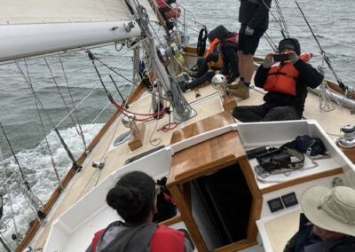 Pegasus Heeling Under Sail