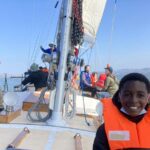 Smiling child on foredeck