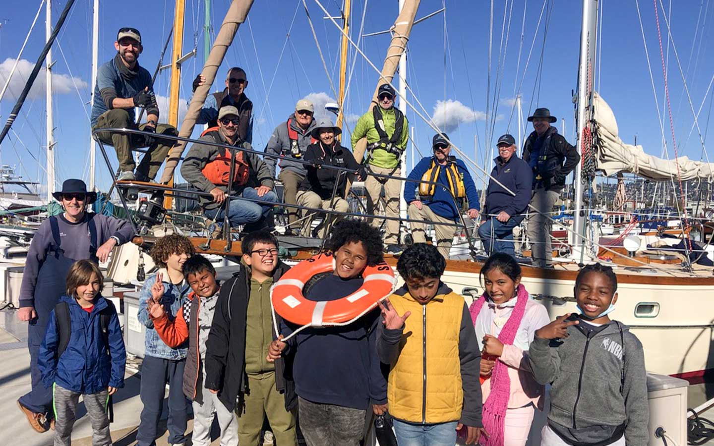 Warmly Dressed Kids, Ready to Set Sail